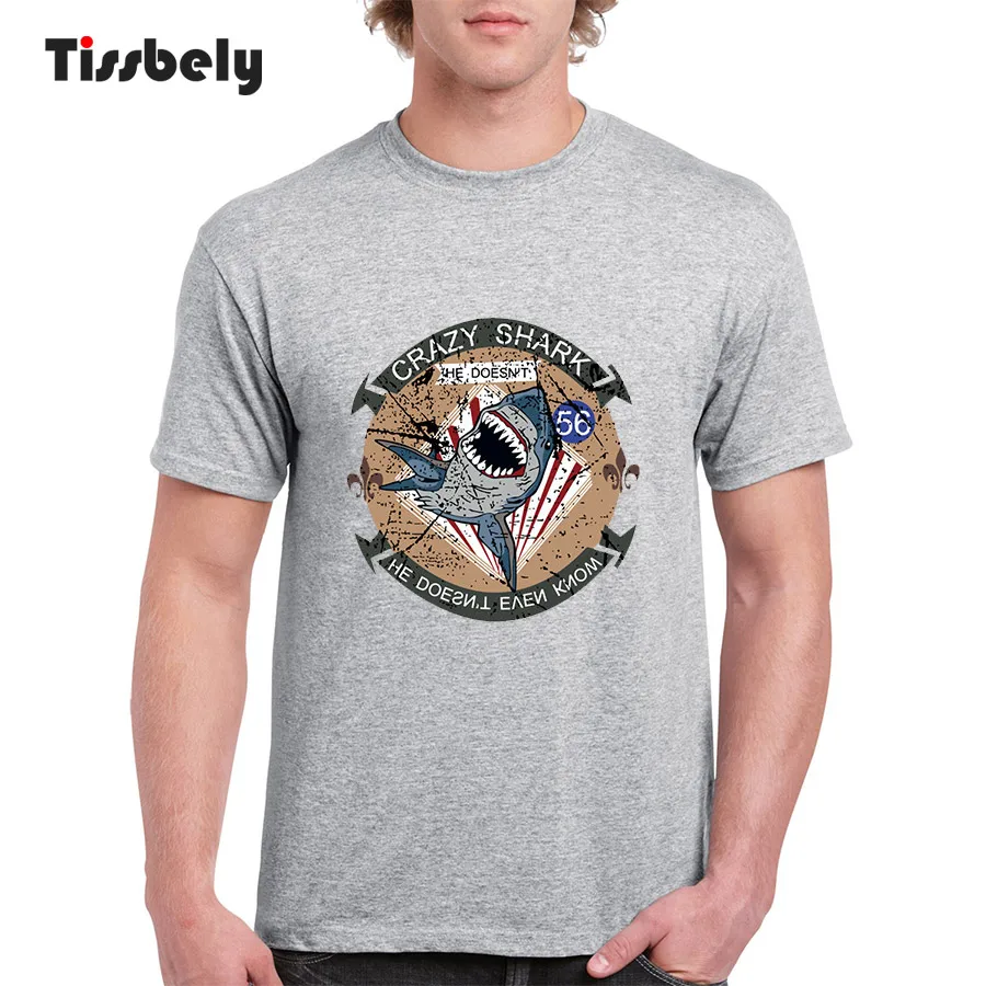 Tissbely Cotton Vintage T-shirt Men He Dont Never Know O Neck Plain T Shirt for Blue | Мужская одежда