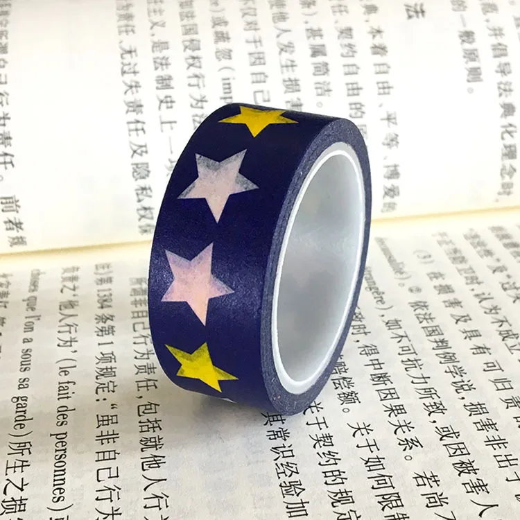 20 шт./компл. пятно синяя звезда Фестиваль Сделай сам украшение васи лента