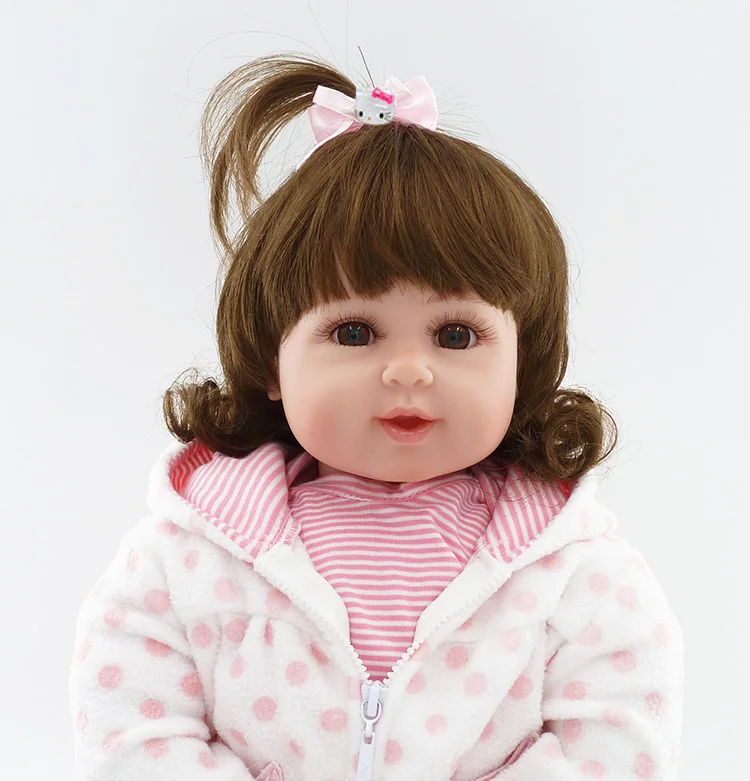 50cm Silicone Reborn Baby Doll Toys Lifelike Vinyl Smile Princess Toddler Dolls Birthday Gift Play House Toy Girls Brinquedos | Игрушки и