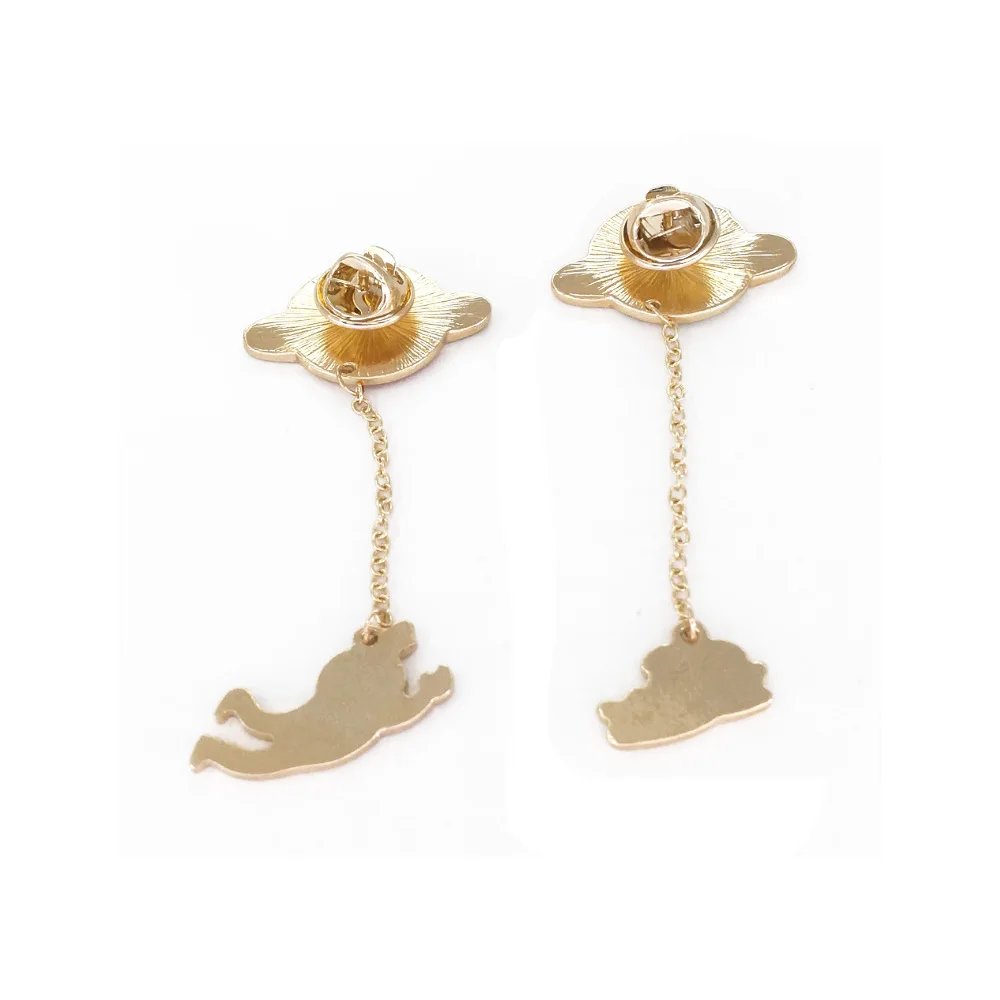 Креативные Броши серии Space эмалированная булавка планеты астронавт цепочка