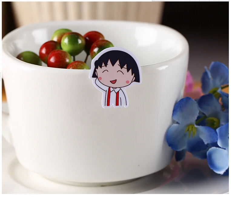 40 шт креативные милые самодельные наклейки Сакура момомока скрапбукинга