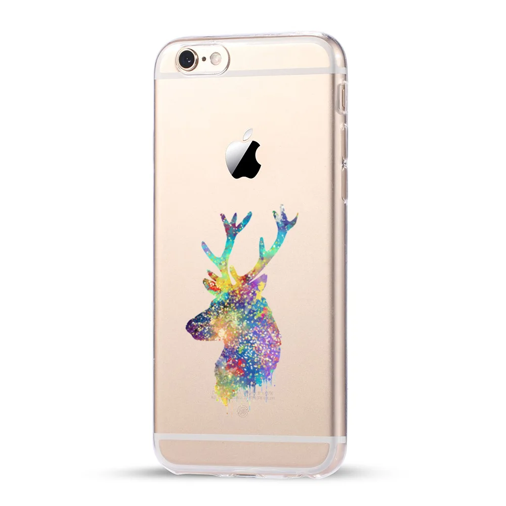 For coque iPhone 6S case 6 Art animal soft silicone TPU cover 2016 new arrivals original for fundas | Мобильные телефоны и