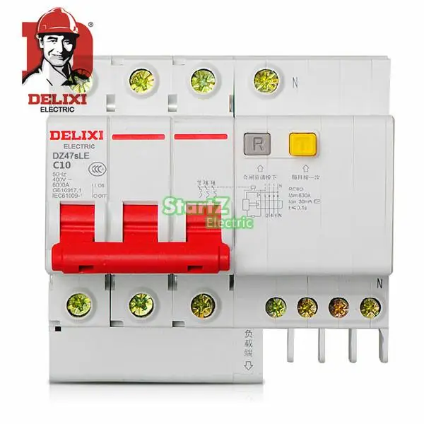 10A 3P + N RCBO RCD автоматический выключатель DE47LE DELIXI | Обустройство дома