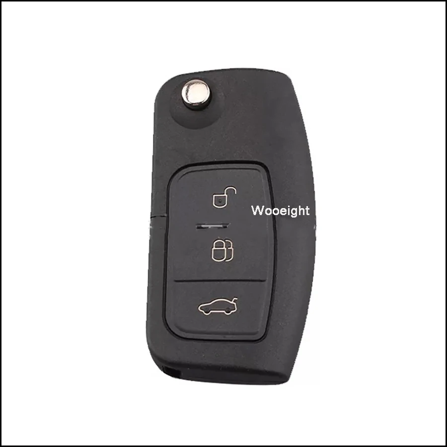 Новый корпус для ключей Wooeight раскладной чехол с 3 кнопками Ford Mondeo Fiesta C-Max S-Max Kuga Galaxy