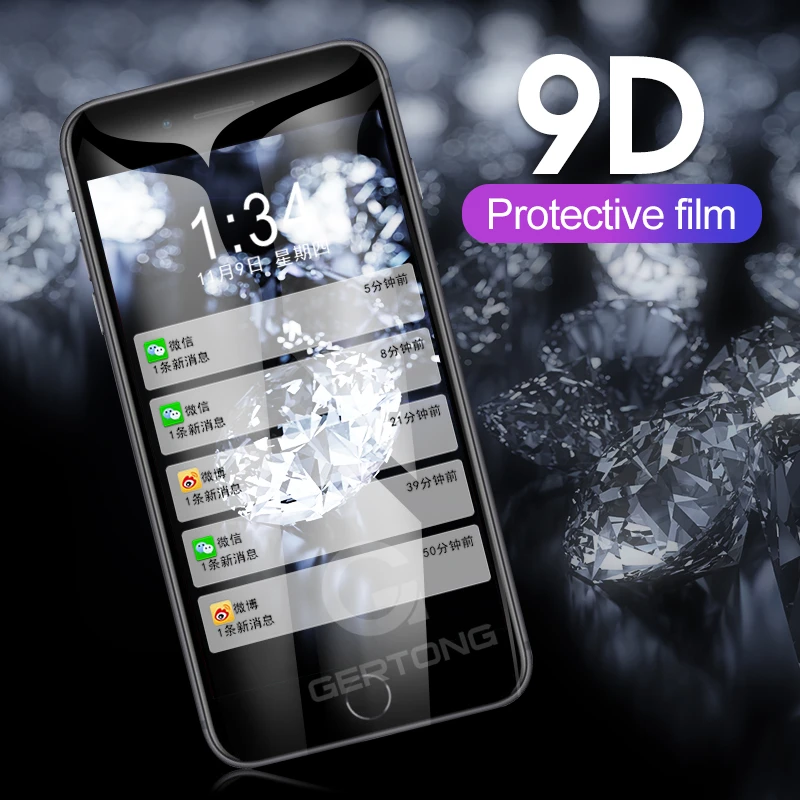 Новинка 9D закаленное стекло с полным покрытием для iPhone X XS Max XR защита экрана