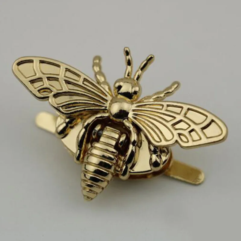 Металлическая застежка в форме пчелы с поворотным замком фурнитура для ручных