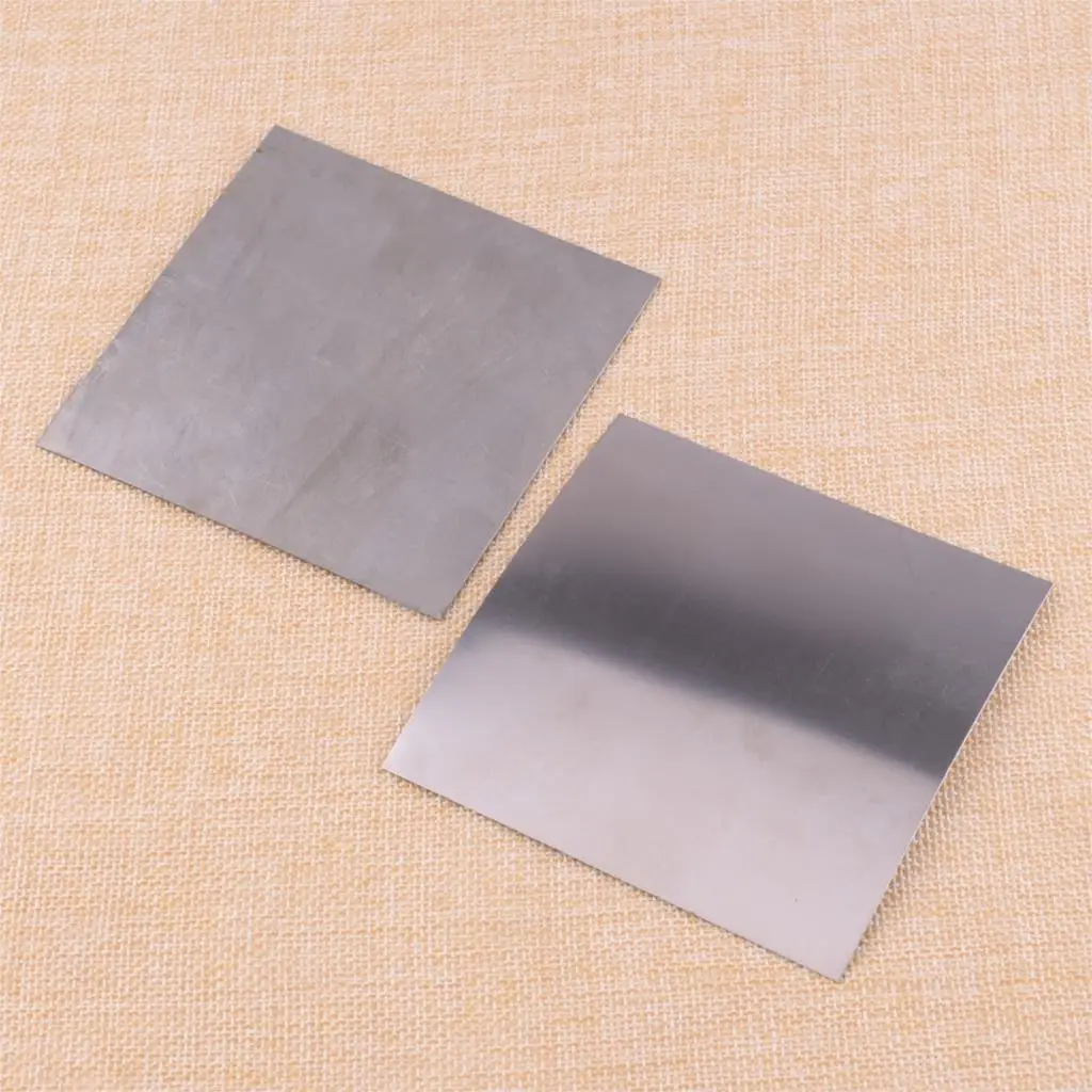 

LETAOSk 0.3 0.5mm Thick Square Titanium Foil Sheet Ti Thin Plate 99.8% Purity Metalworking Supplies Industry or DIY Material