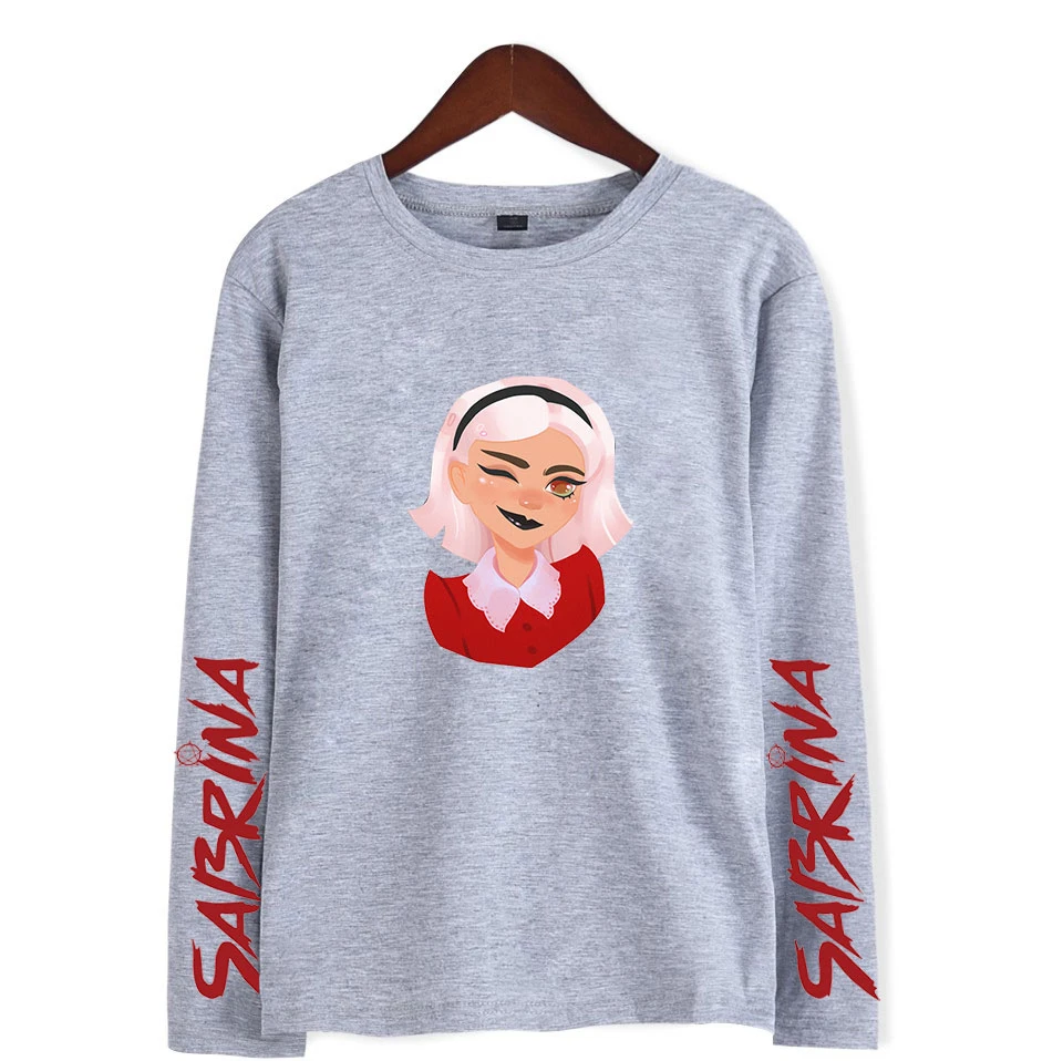 Sabrina/новая одежда с принтом Kpops, женская и Мужская одежда, повседневные топы, Лидер продаж, летние повседневные футболки с длинным рукавом, большие размеры