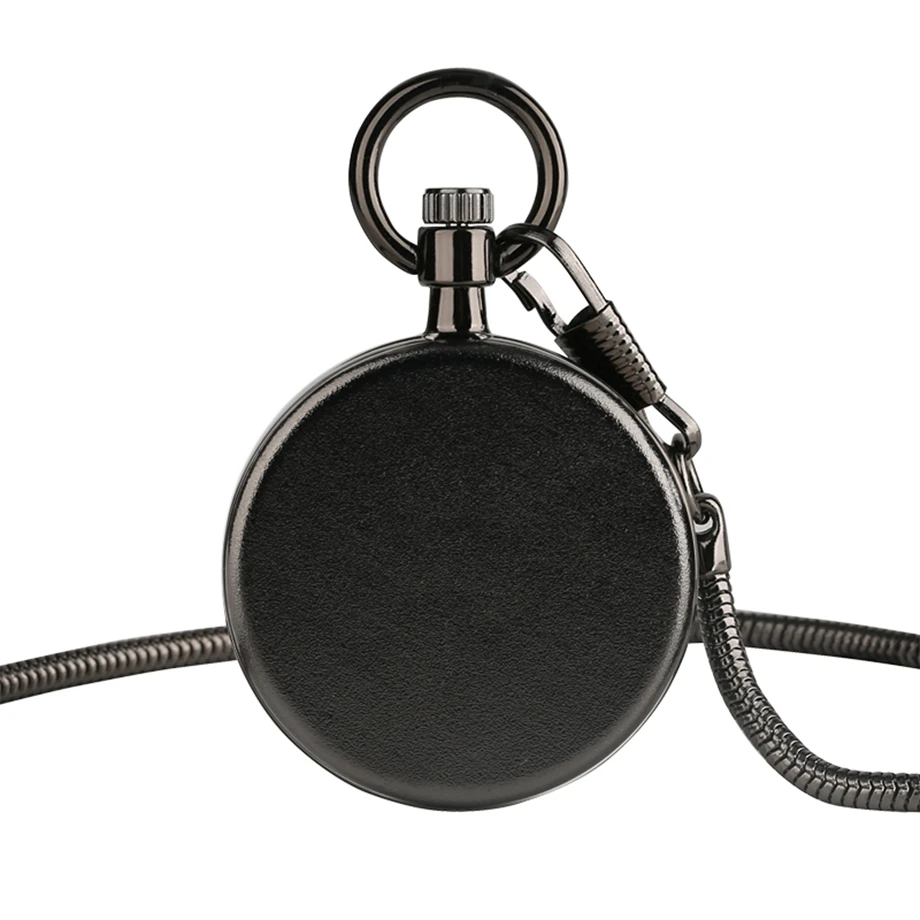 

New Arrival Cool Blue Purple Quartz Pocket Watches Creative Fob Watch Gift for Women Men with Serpentine Waist Chain Relogio