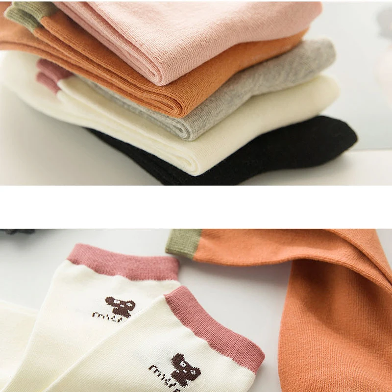 

New Fashion Cartoon Cute Kitty Patterend Short Socks Women Harajuku Ankle Socks Hipster Casual Skateboard Female Happy Funny Sox