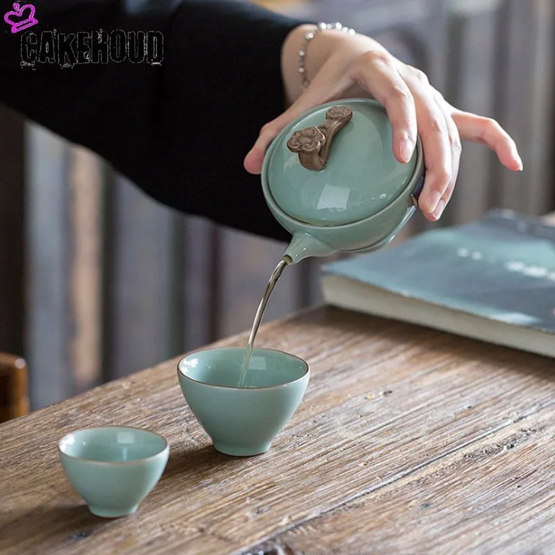 CAKEHOUD портативный дорожный чайный набор в винтажном китайском/японском стиле