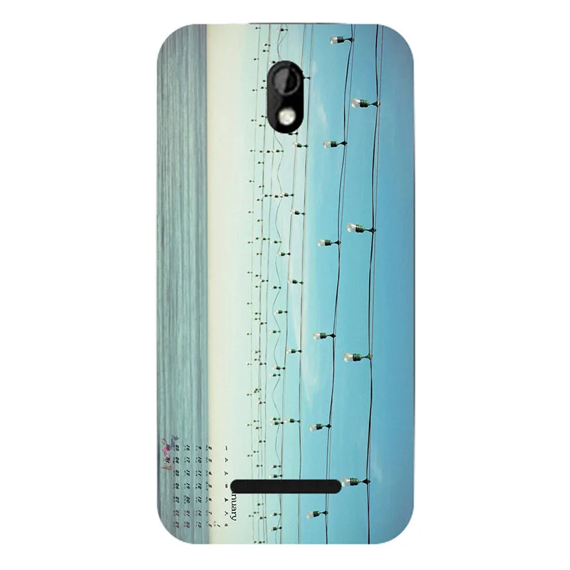 Coque For HTC Desire 500 506E Fashion Rose Flower Cartoon Back Cover Hard Phone Cases Print |