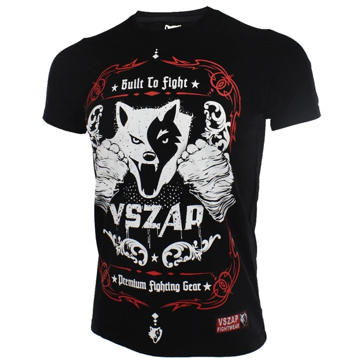 VSZAP майки корона дизайн Бой Майка MMA тренажерный зал шорты для бокса фитнес спорт хлопок для мужчин