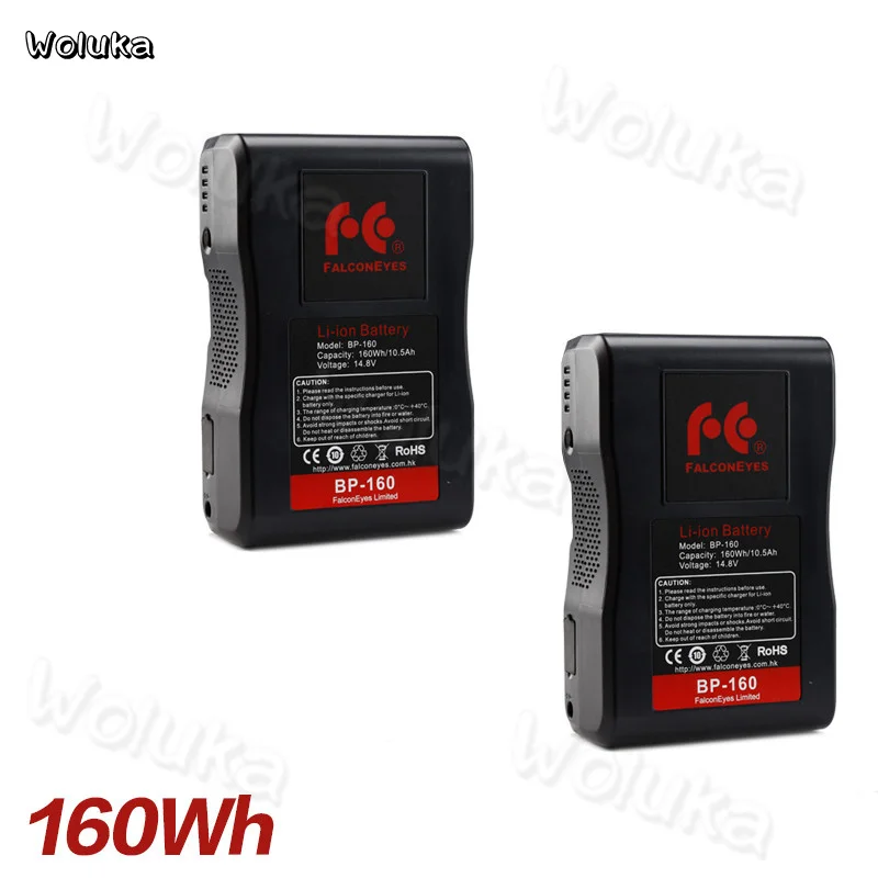 B.2PCS Falconeyes BP-160L 10500 мА/ч, 14,8 V-Mount Батарея набор с Зарядное устройство для RX-12TD RX-18TD RX-24TDX RX-29TDX RX-36TDX CD50 T06 - Цвет: B.2PCS