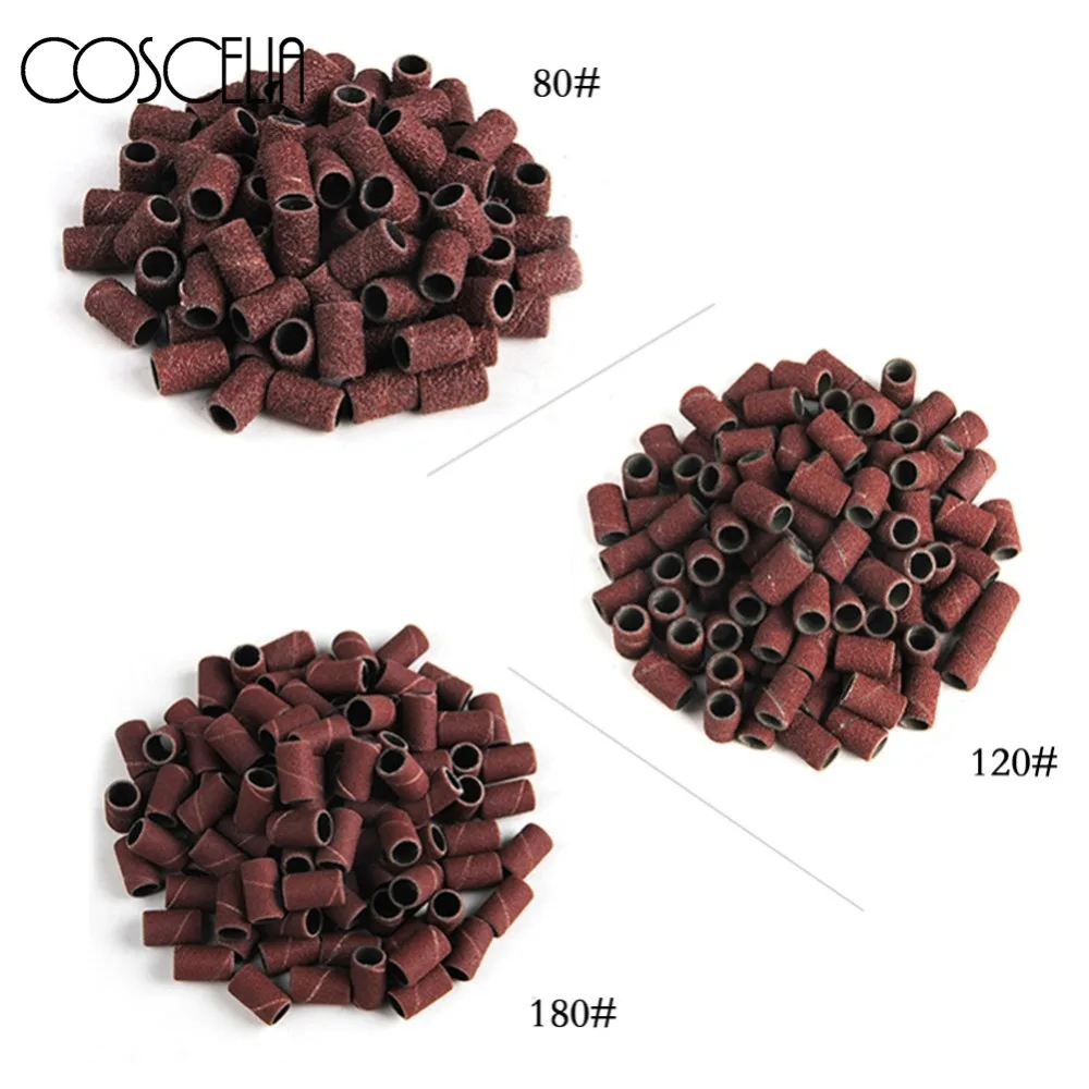 100 шт Шлифовальная Пилка Для ногтей ремешки пилка для УФ гель акриловый лак