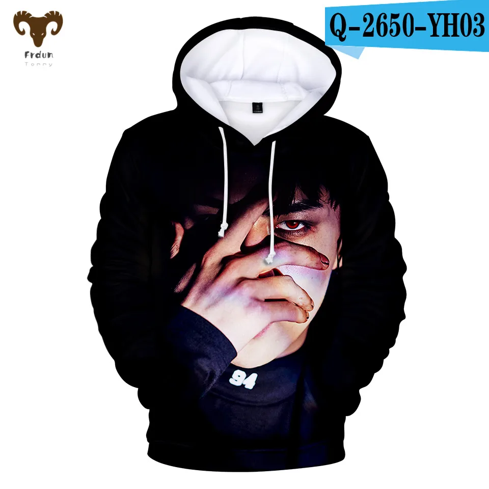 11 Frdun Tommy 3D печатные EXO толстовки Толстовка Мужская Аниме Мода Kpop Повседневная Новое поступление унисекс для взрослых/детей мягкая толстовка - Цвет: 11
