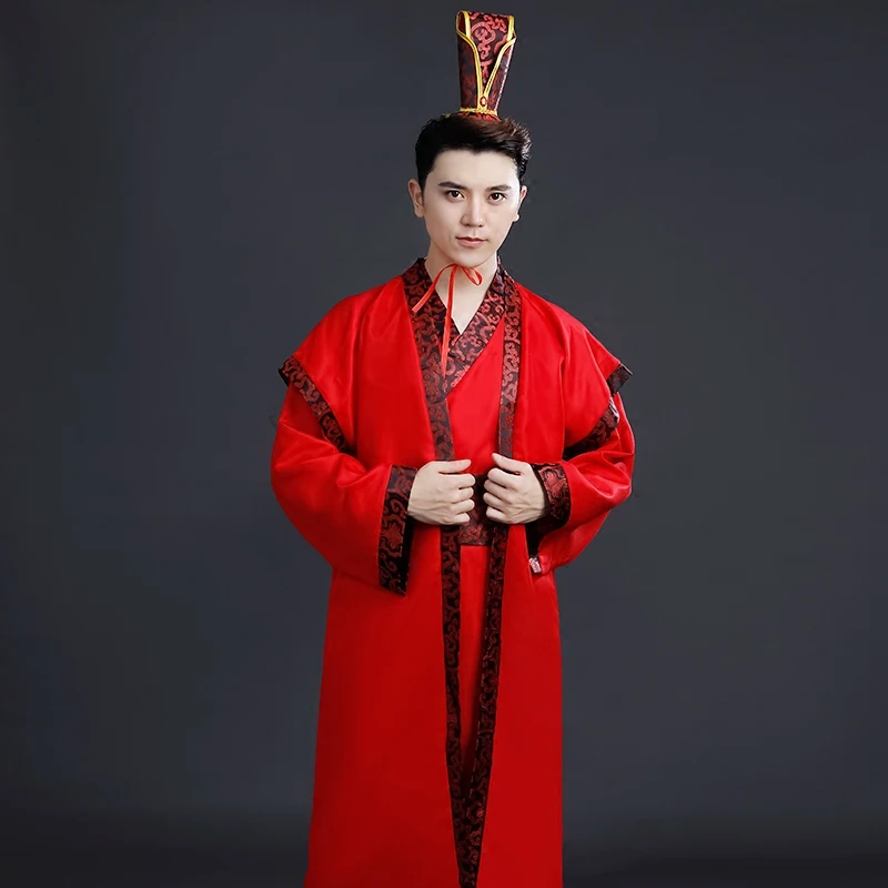 

Chinese Ancient Clothing, Tang Scholar's Costume, men's cosplay costume han dynasty minister robe three kingdoms offical clothes