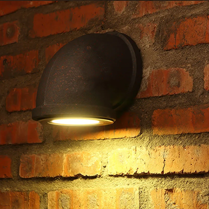 Железный настенный светильник Лофт Ретро