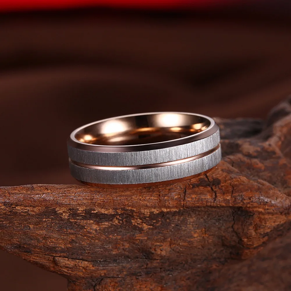 Обручальные кольца из розового золота пара корейские женские титановой стали