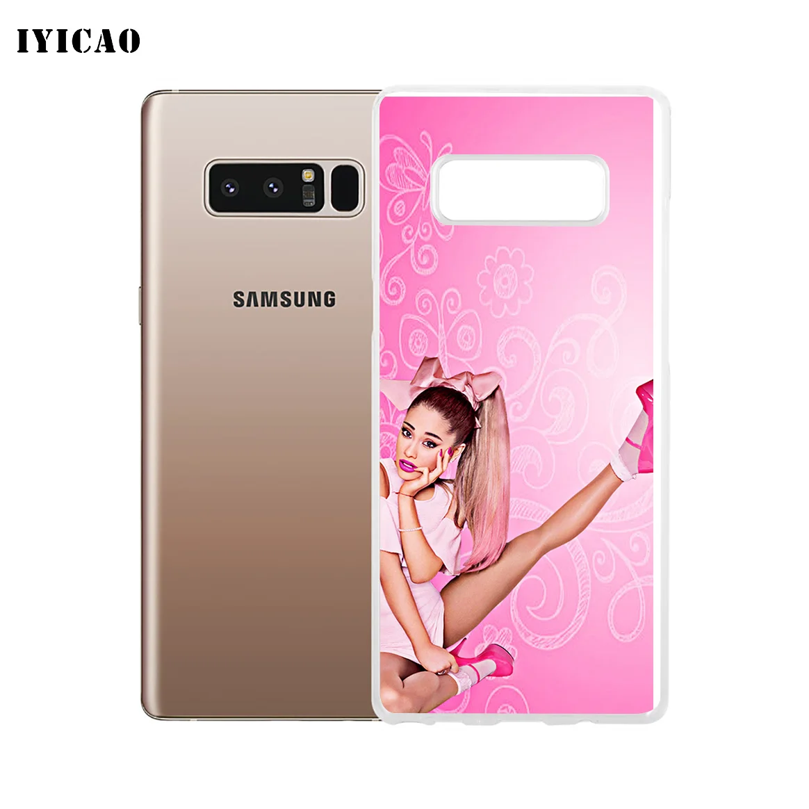 IYICAO Singer Ariana Grande Мягкий силиконовый чехол для телефона Samsung A5 A6 Plus A7 A8 A9 J3 J5 J7 Note 8 9 TPU