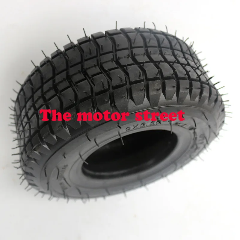 9x3.50-4 tire 9'' wheel for Turf Rider Tread 4 Ply Tubeless Lawnmower Golf Go Cart ATV Pocket Bike Kart Mobility Scooter |