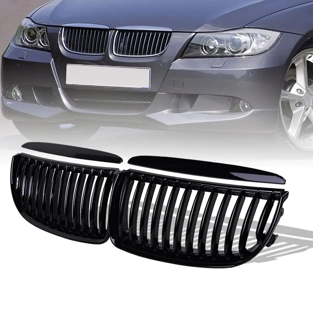 Runmade для BMW 2005 2006 2007 2008 E90 3 Series пред Facelift передний бампер решетка почек гриль