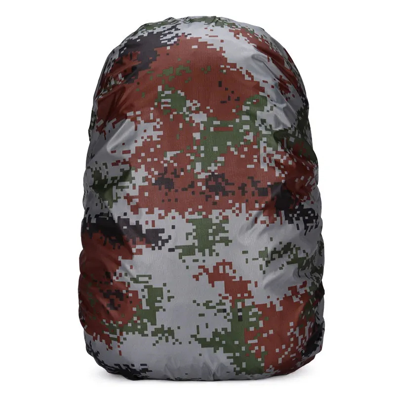 camouflage Портативный 35L 45L 60L регулируемый водонепроницаемый рюкзак с защитой от пыли дождевик защита Наплечная Сумка Чехол для наружного кемпинга пешего туризма - Цвет: camouflage