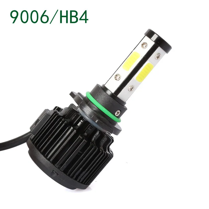 DIC 2 шт. яркий светодиодный H7 H4 фары 4 стороны 180 W 16000Lm H11 9005 HB3 9006 HB4 COB лампы для автомобильных фар 6500 к X6