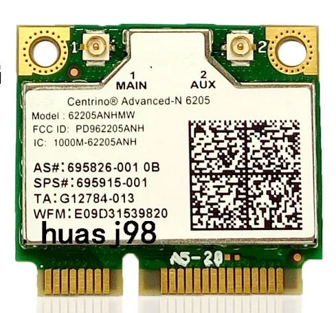 SSEA      PCI-E Wifi   Intel Advanced-N 6205 62205AN.HMWG 2, 4G/5  802.11a/b/g/n 300 /