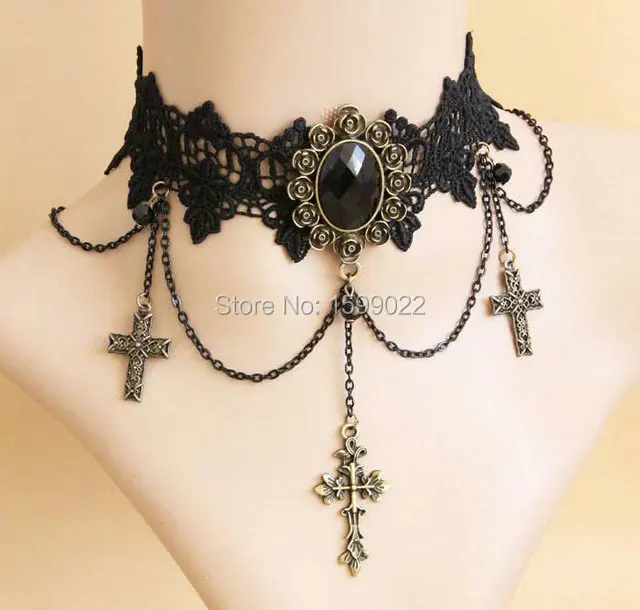 Бронзовый кулон Goth с распятием ювелирные изделия Иисусом христианское ожерелье