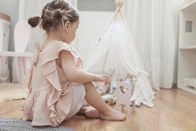 Девочка Лето Сладкий Розовый Блузки Оборками и кружевами Одежды Хлопок лен