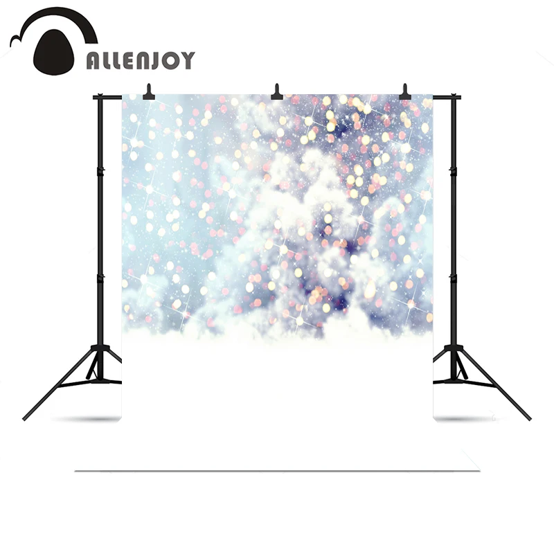 

Allenjoy photo backdrop light spot fond snow glitter sparkle gold professional 10x10ft Vinyl background pictures