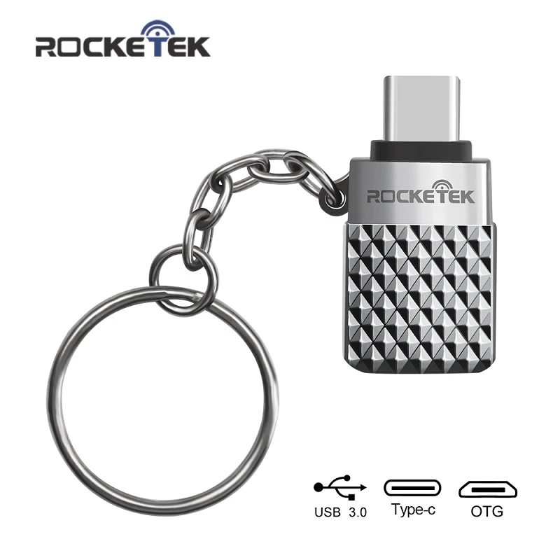 Rocketek Высокое качество USB 3 0 к Type c OTG адаптер алюминиевый телефон type аксессуары
