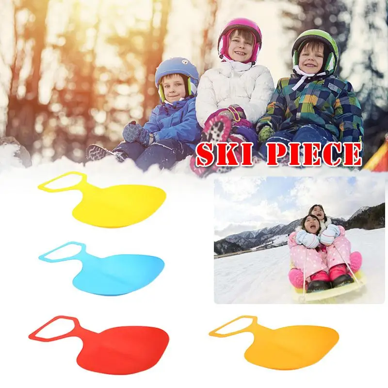 Adult Children Thicken Skiing Boards Snow Luge Ski Pads Sand Grass Board Sledge Sled for Winter Outdoor Sports Random Color | Спорт и