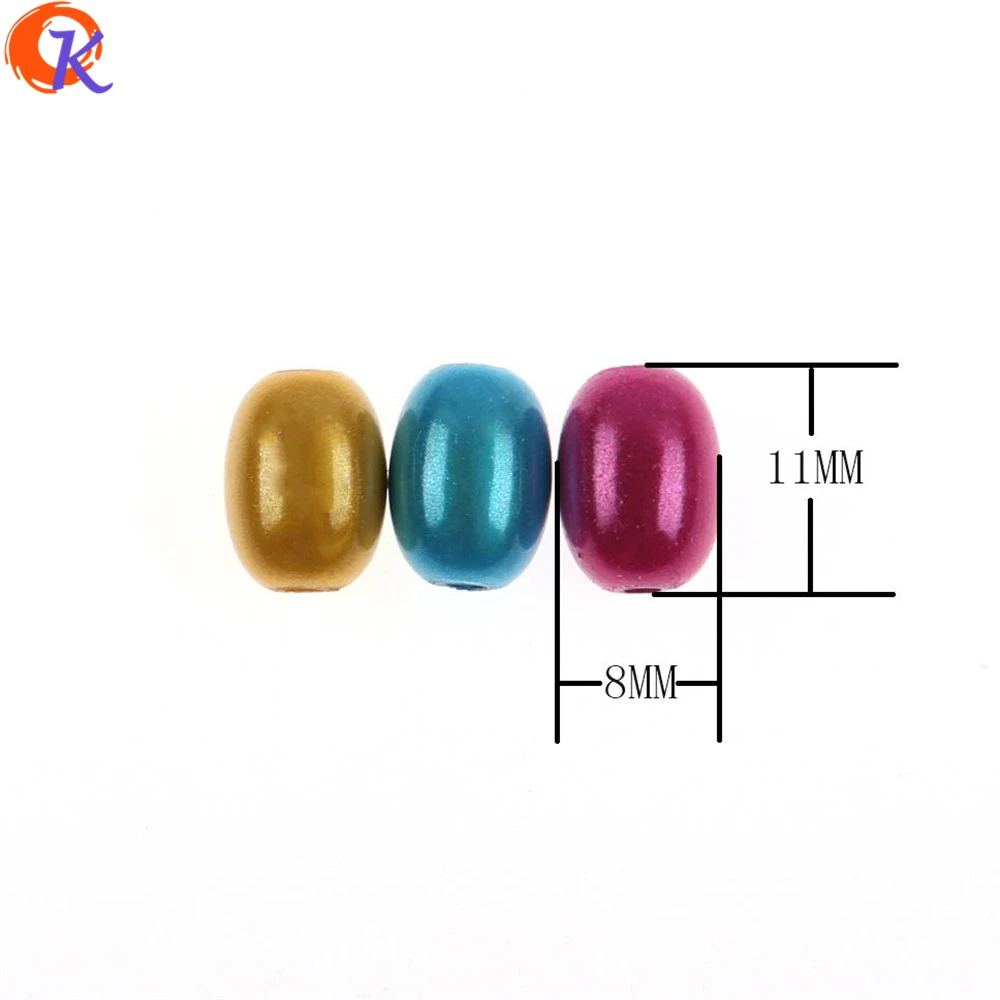 Cordial Design 8*11MM 200Pcs/Lot Fashion Beads Jewelry Chunky Miracle Mix Color For Hand Made Earring Making | Всё для изготовления