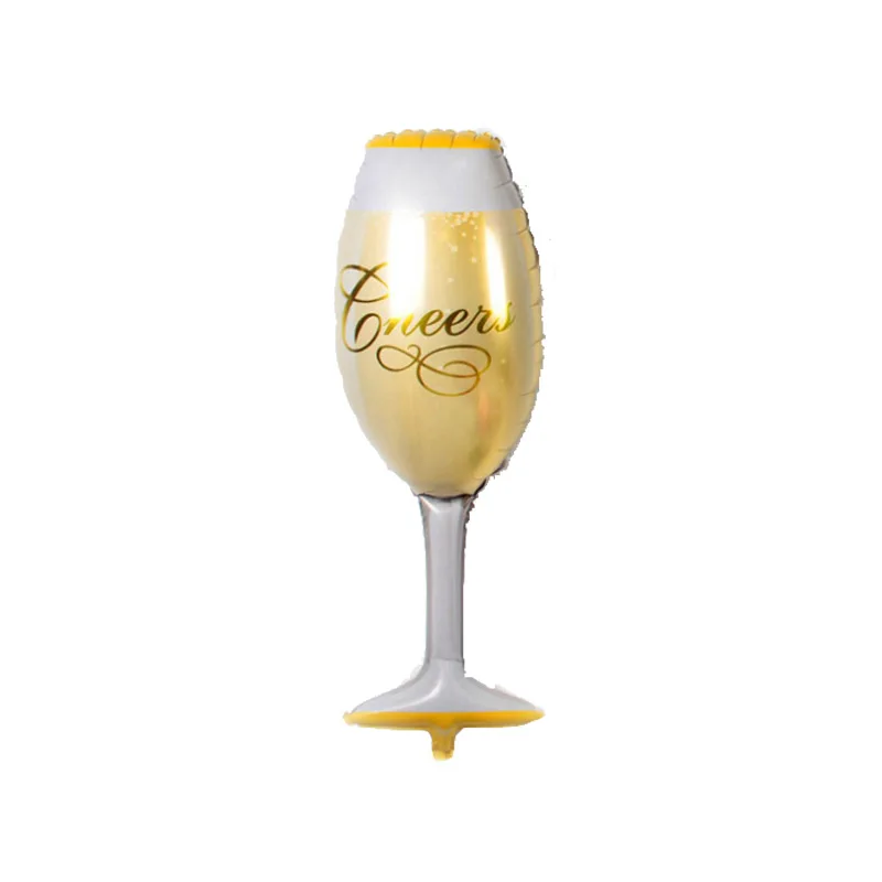 Wine glass 1 шт. большие бокалы для шампанского воздушный шар из фольги украшение шариками для семьи баллон Свадьба фестиваль вечерние украшения - Цвет: Wine glass