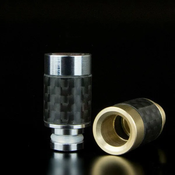 1PCS Carbon Fiber 510 Drip Tips Wide Bore Tip for E Cigarette RDA/RBA/RTA Atomizer Tank | Electronic Accessories