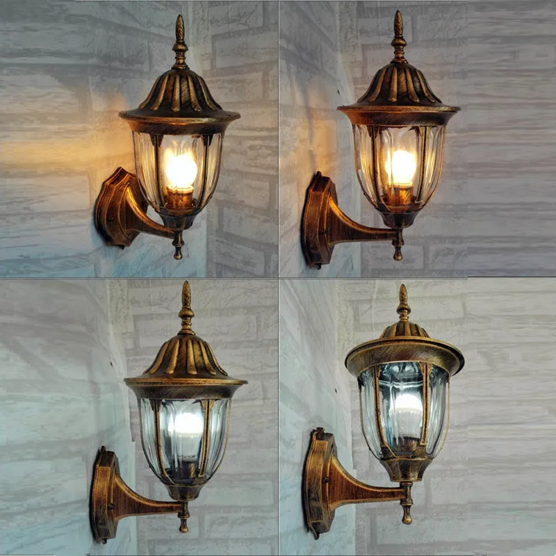 Уличные Настенные светильники для сада дорожек старинное настенное бра