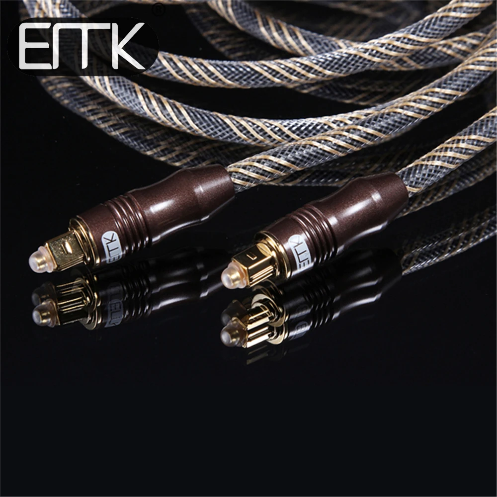 EMK качественный оптический аудиокабель Toslink 6 мм аудиошнур Spdif кабель для DVD CD DAT от