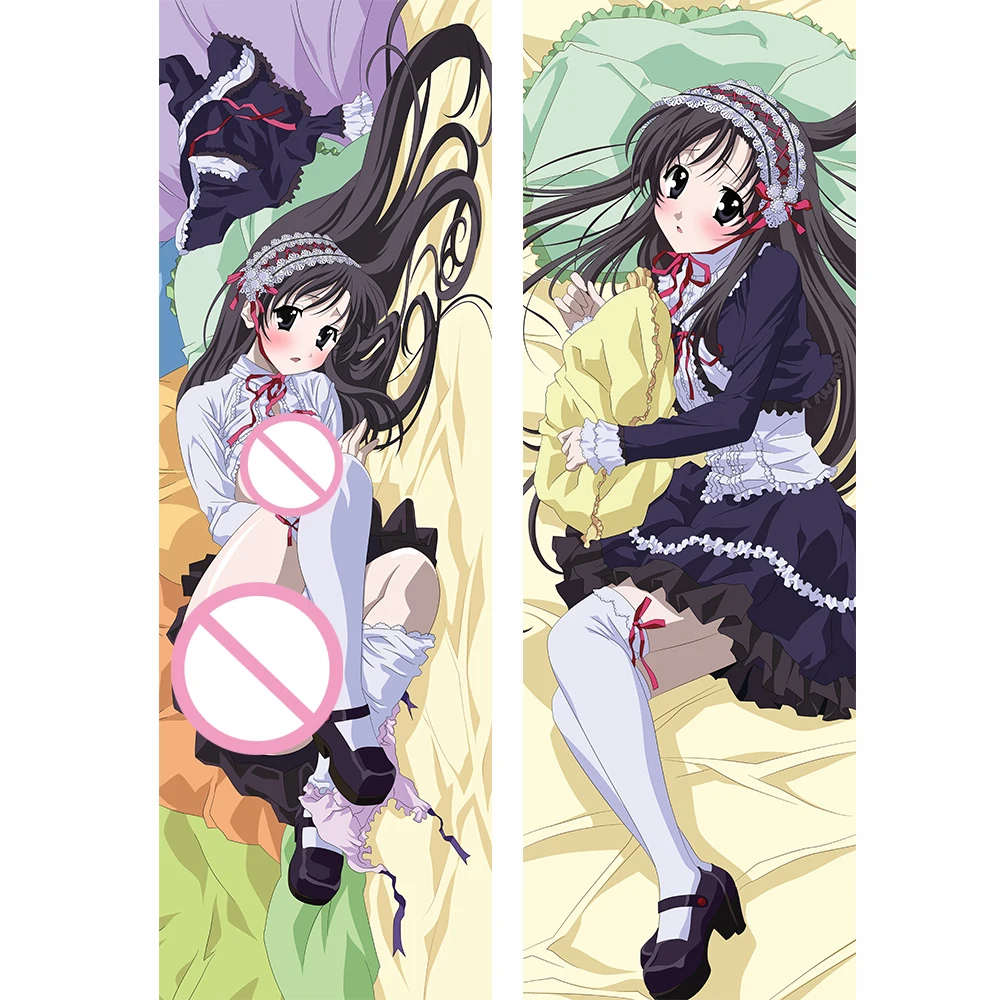 

September update Anime School Days Saionji Sekai & Kato Otome & Kotonoha Dakimakura pillow case cover hugging Body pillowcase