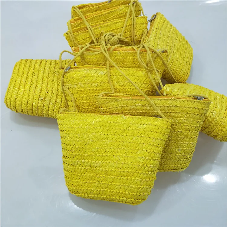 Сумка из ротанга для маленьких женщин можно носить с чехлом мобильных ключей