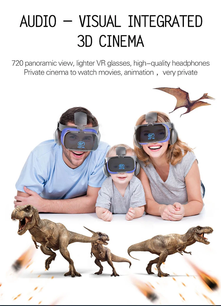 FIITVR 6F 112 FOV гарнитура виртуальной реальности очки 3D смартфон анти синие линзы