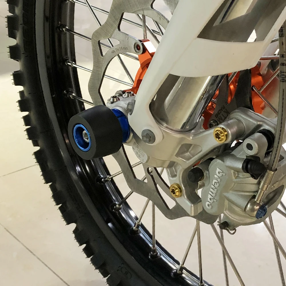 Передний ползунок защита от ударов вилки и колеса для Husqvarna 701 Enduro 2016 2017 2018 2019 KTM 690 R
