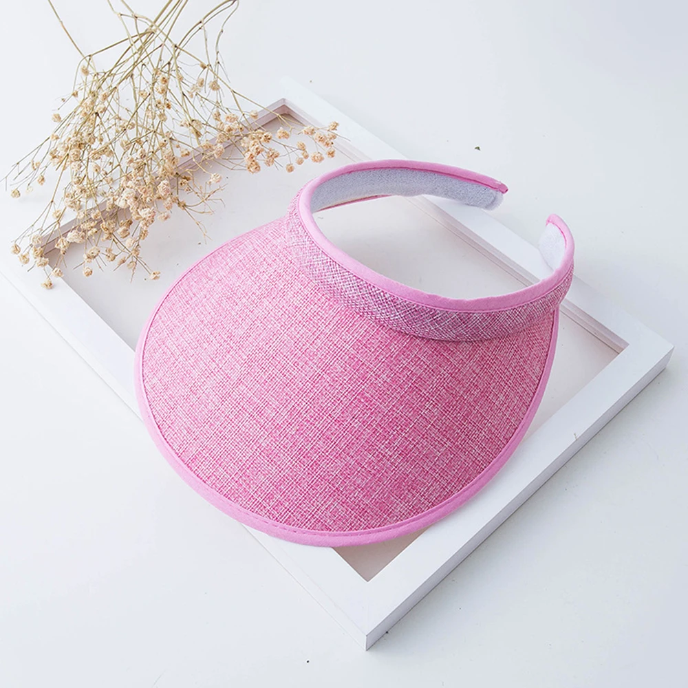 

Women Stylish Visor Caps Fashion Beach Sunshade Caps Outdoor Travel Sun Hats