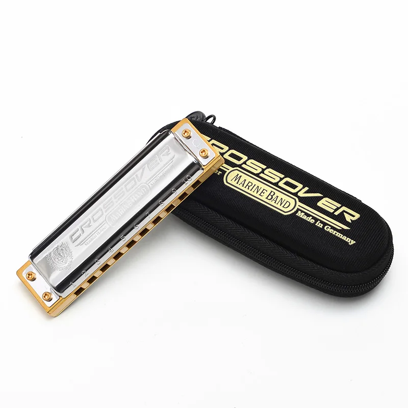 Hohner морской группа кроссовер 10 отверстие диатоническая губная гармоника бамбуковая расческа блюз Арфа Gaita стандарт 10 отверстие арфа