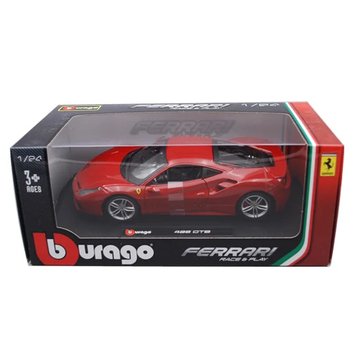 Суперходовая модель автомобиля Bburago 1:24 laFerrari 488 GTB из красного сплава|Статуэтки и