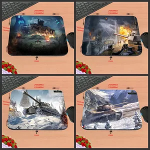 Лидер продаж, Новое поступление, резиновый игровой коврик для мыши Tank Of World под заказ, нескользящий коврик для мыши для ноутбука, 18*2225*2029*25*2 см
