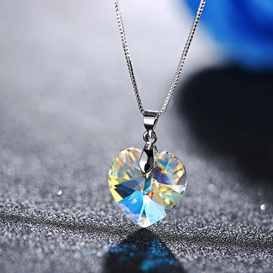 BAFFIN оригинальные кристаллы от Swarovski сердце кулон ожерелья висячие серьги Ювелирные наборы для женщин влюбленных подарок Прямая
