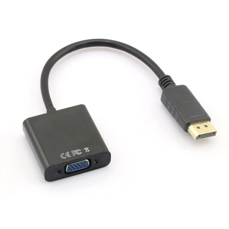 Высокое качество DisplayPort to VGA Adapter 1080 P DP TO кабель 3 шт./лот Бесплатная доставка|displayport