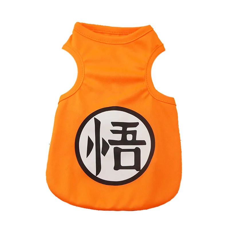 Мультяшный жилет для собак футболка маленьких средних и больших одежда весны